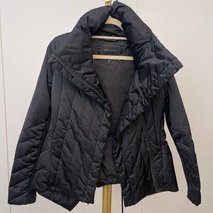 BCBGMaxAzria Rachel Down Puffer Jacket, Size XS, Black